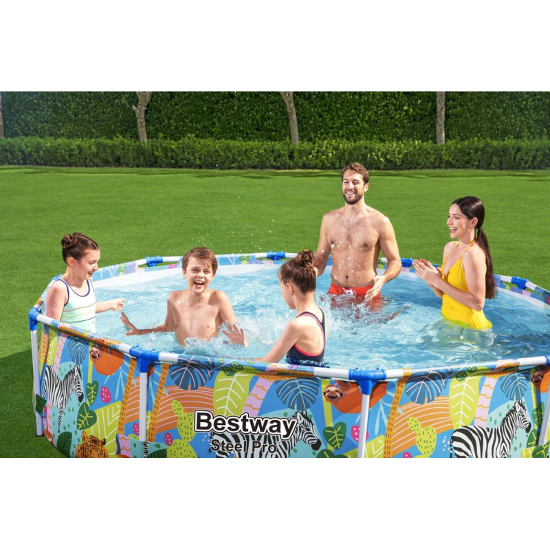 Piscine hors sol ronde 305x66 cm Steel Pro