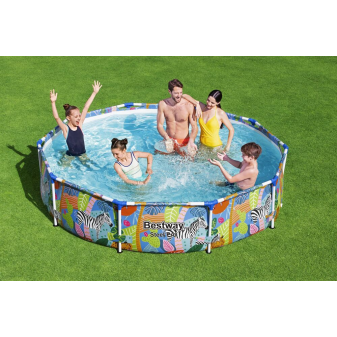 Piscine hors sol - Ronde - Steel Pro - 305 x 66 cm