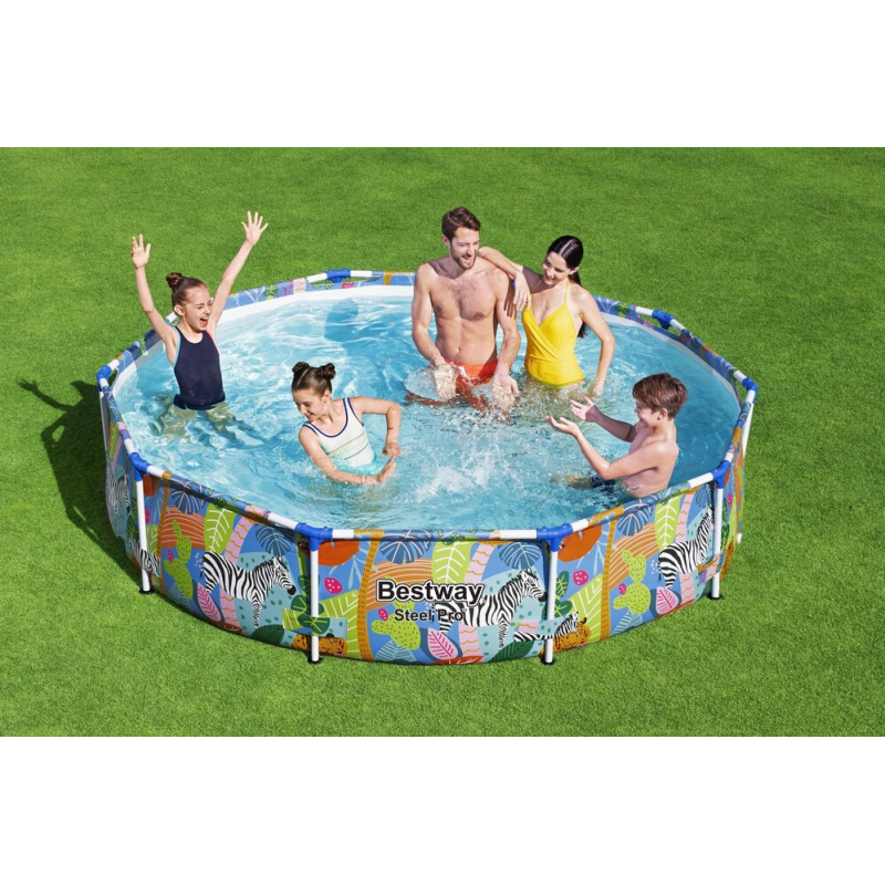 Piscine hors sol ronde 305x66 cm Steel Pro