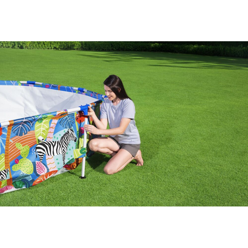 Piscine hors sol ronde 305x66 cm Steel Pro