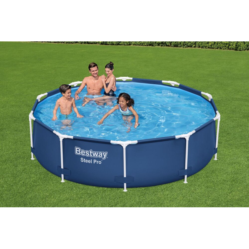 Piscine hors sol ronde 305x76cm Steel Pro
