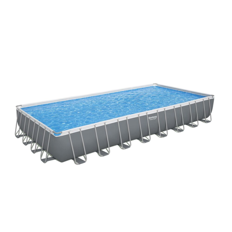 Piscine hors sol - Rectangulaire - Power Steel - 956 x 488 x 132 cm - Filtre à sable inclus
