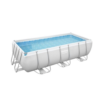 Piscine hors sol rectangle Power Steel gris clair 404x  201 x 100cm