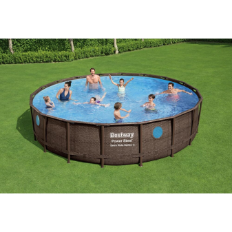 Piscine hors sol - Ronde - Power Steel Swim Vista Series II - 549 x 122 cm