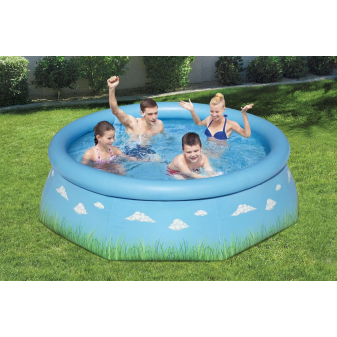 Piscine Gonflable Ronde Bestway Fast Set 244cm Prairie