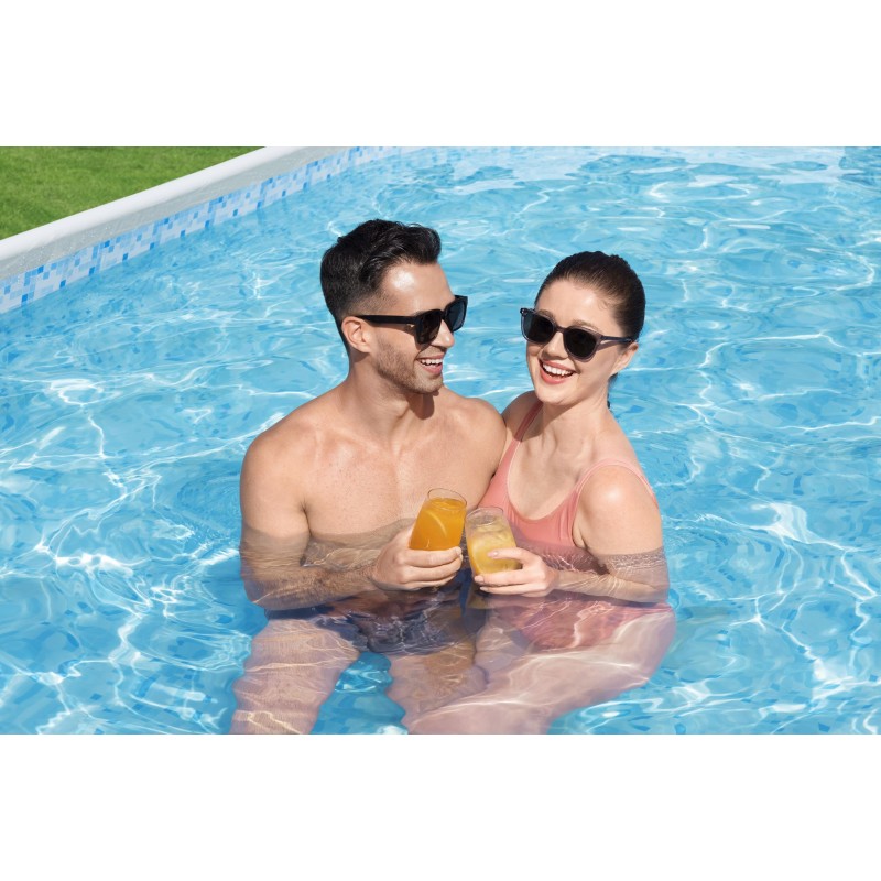 Piscine hors sol ovale Power Steel 488 x 305 x 107 cm avec accessoires