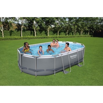 Piscine hors sol ovale Power Steel 488 x 305 x 107 cm avec accessoires