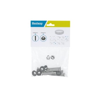 Kit de 6 goupilles de connexion et 6 joints pour piscines Steel Pro Max Bestway ø305 / 366 cm