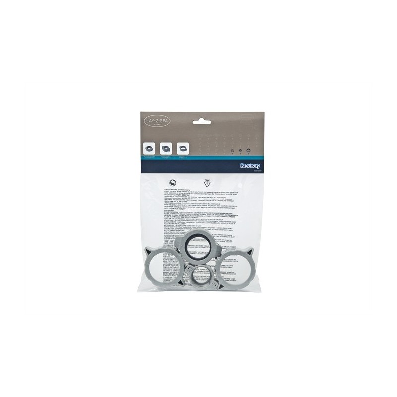 Kit Écrous à oeillets et bague de serrage entrée/sortie pour pompes Lay-Z Spa HydroJet Pro Bestway®