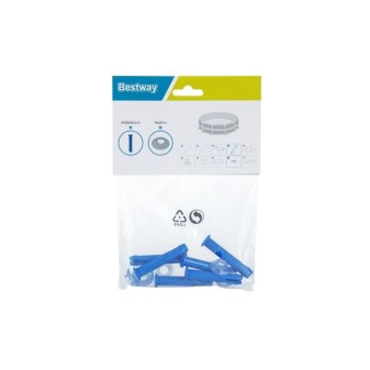 Kit de 6 goupilles + 6 joints pour piscines tubulaires Steel Pro ø2,74/3,05/3,66/3,96 m