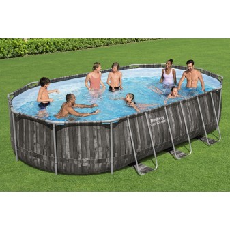 Piscine hors sol ovale  610 x 366 x 122 cm Power Steel