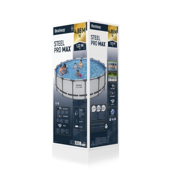 Piscine hors sol ronde 488 x 122 cm Steel Pro Max