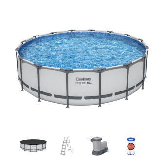 Piscine hors sol ronde 488 x 122 cm Steel Pro Max