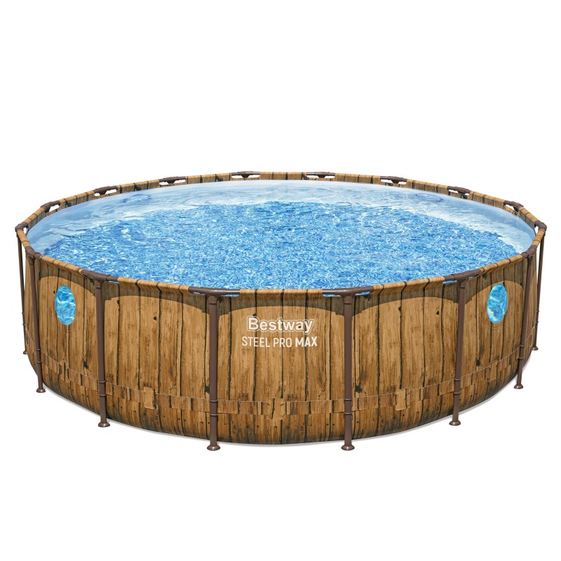 Piscine hors sol ronde  488x122 cm Power Steel Swim Vista