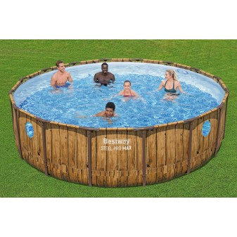 Piscine hors sol ronde  488x122 cm Power Steel Swim Vista