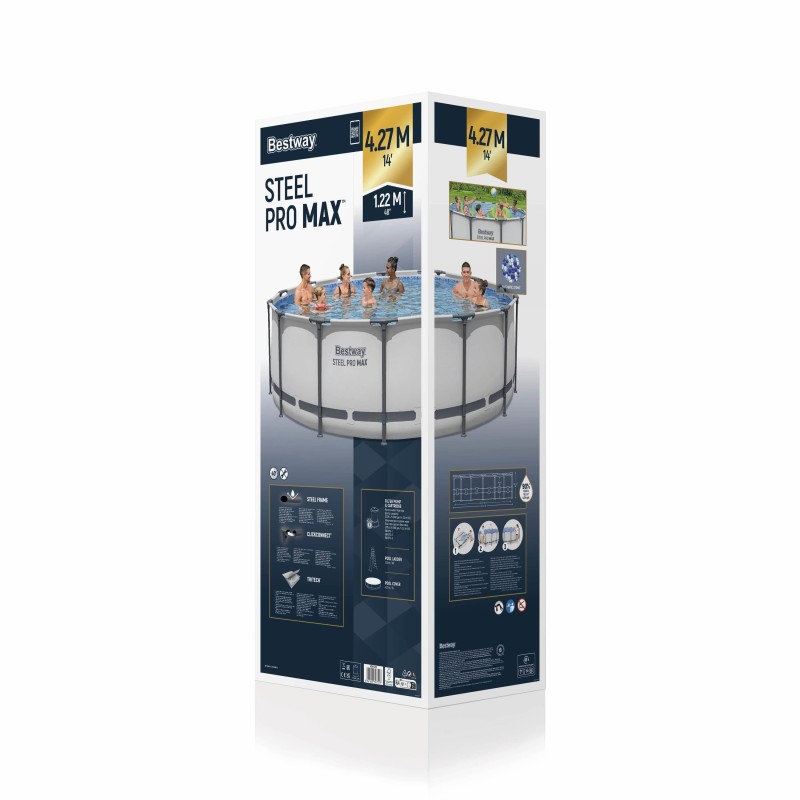 Piscine hors sol ronde Steel Pro Max 427 x 122 cm