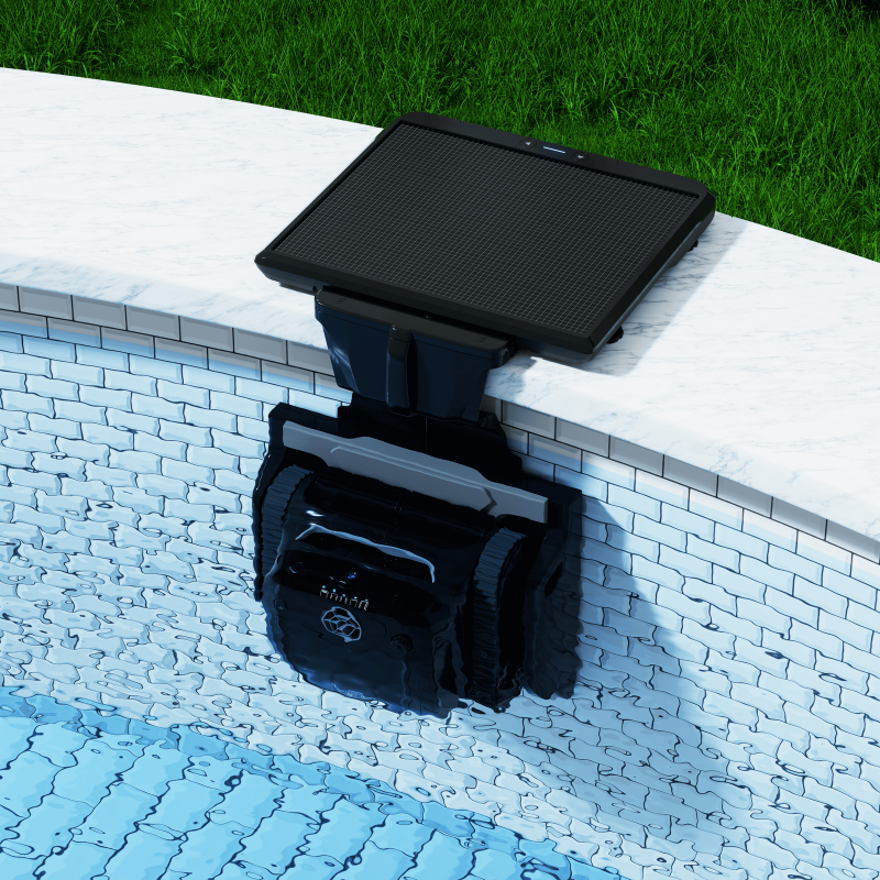 Robot piscine Aqualys à énergie solaire - nettoie fond, parois et ligne d'eau Robot piscine Aqualys à énergie solaire - nettoie fond, parois et ligne d'eau