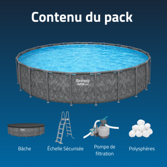 Piscine hors sol ronde 671x132cm APX 365 Piscine hors sol ronde 671x132cm APX 365