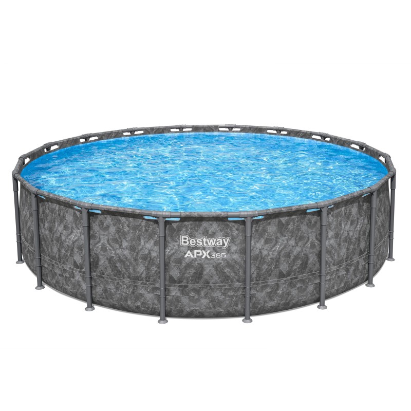 Piscine Tubulaire Ronde Bestway APX 365 549x132 Gris Foncé