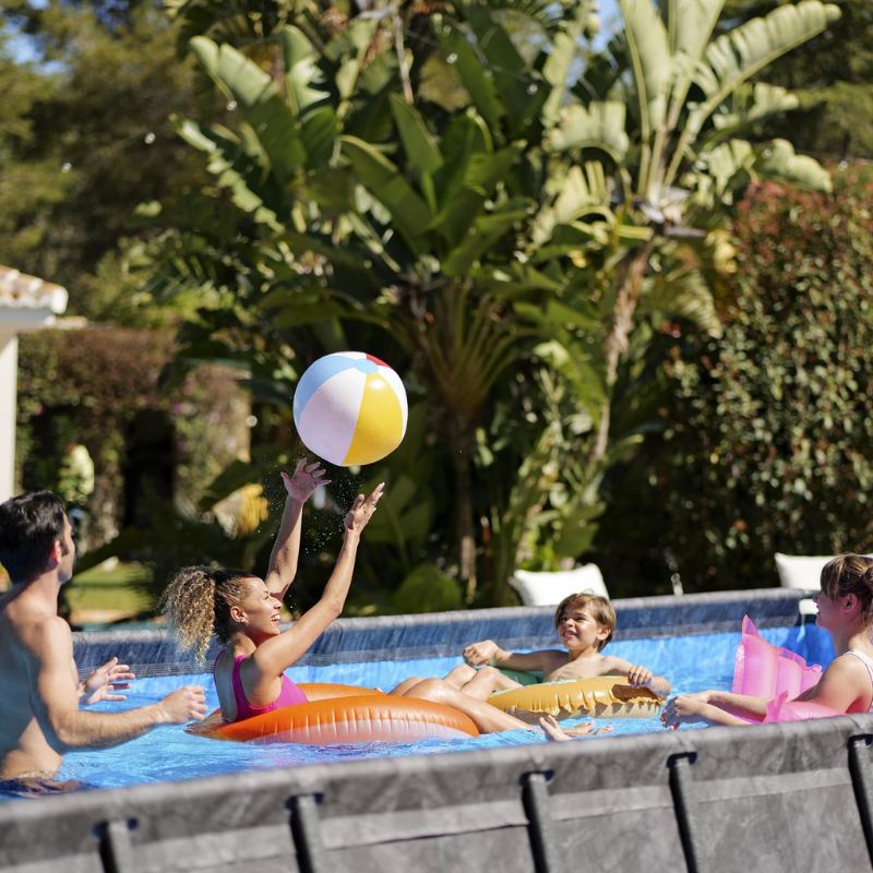 Piscine Tubulaire Rect. Bestway APX 365 732x366 Gris Foncé Piscine Tubulaire Rect. Bestway APX 365 732x366 Gris Foncé