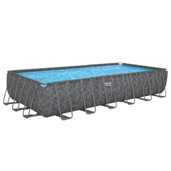 Piscine Tubulaire Rect. Bestway APX 365 732x366 Gris Foncé