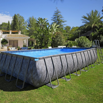 Piscine Tubulaire Rect. Bestway APX 365 732x366 Gris Foncé Piscine Tubulaire Rect. Bestway APX 365 732x366 Gris Foncé