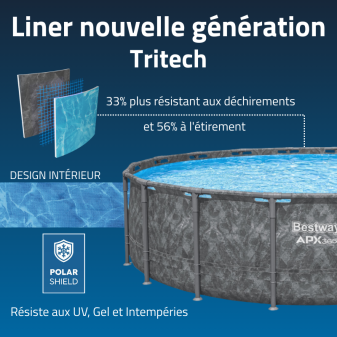 Piscine hors sol ronde 610 x 132 cm APX 365 Piscine hors sol ronde 610 x 132 cm APX 365