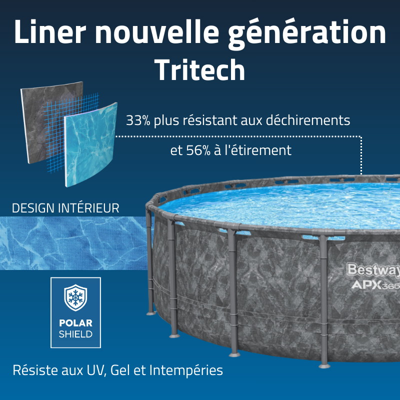 Piscine hors sol ronde 610 x 132 cm APX 365 Piscine hors sol ronde 610 x 132 cm APX 365