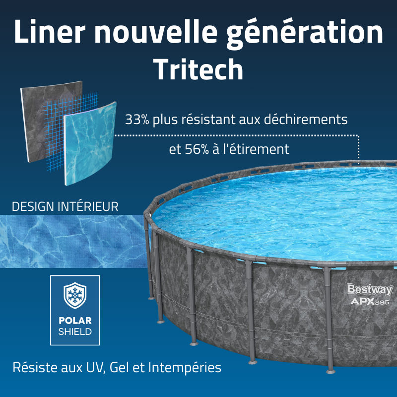 Piscine hors sol ronde 671x132cm APX 365 Piscine hors sol ronde 671x132cm APX 365