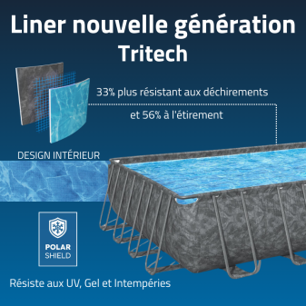 Piscine hors sol rectangle 956 x 488 x 132 cm APX 365