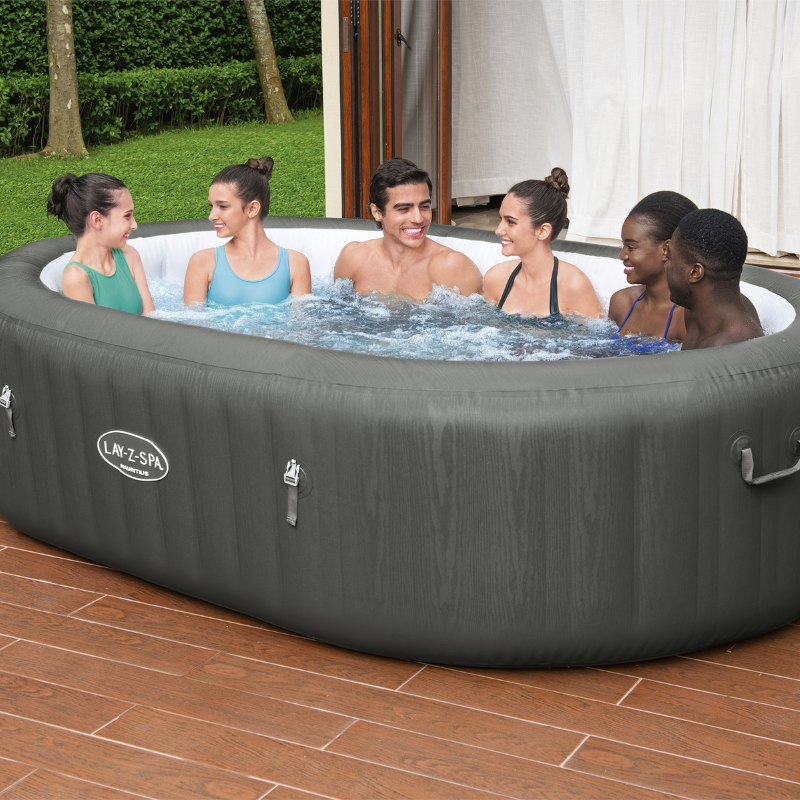 Spa gonflable ovale Lay-Z-Spa Mauritius Airjet 5-7 personnes