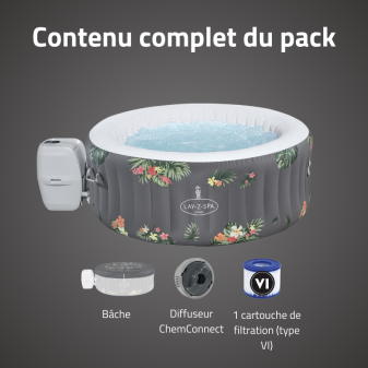 Spa gonflable rond Lay-Z-Spa Aruba Airjet 2-3 personnes