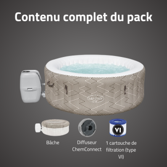 Spa gonflable rond Lay-Z-Spa Madrid AirJet 2-4 personnes Bestway