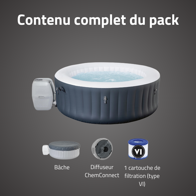 Spa gonflable rond Lay-Z-Spa Baja Airjet 2-4 personnes