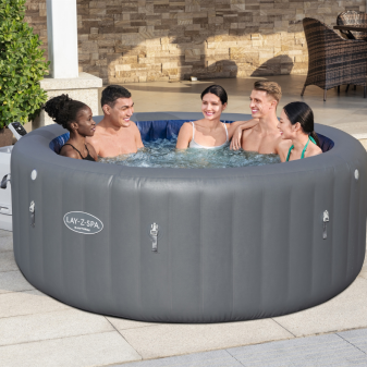 Spa gonflable rond Lay-Z-Spa Santorini HydroJet 5-7 personnes Bestway Spa gonflable rond Lay-Z-Spa Santorini HydroJet 5-7 personnes Bestway