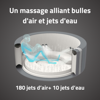 Spa gonflable rond Lay-Z-Spa Santorini HydroJet 5-7 personnes WIFI Bestway