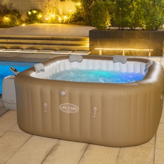 Spa gonflable carré Lay-Z-Spa Palma Hydrojet Pro 5-7 personnes