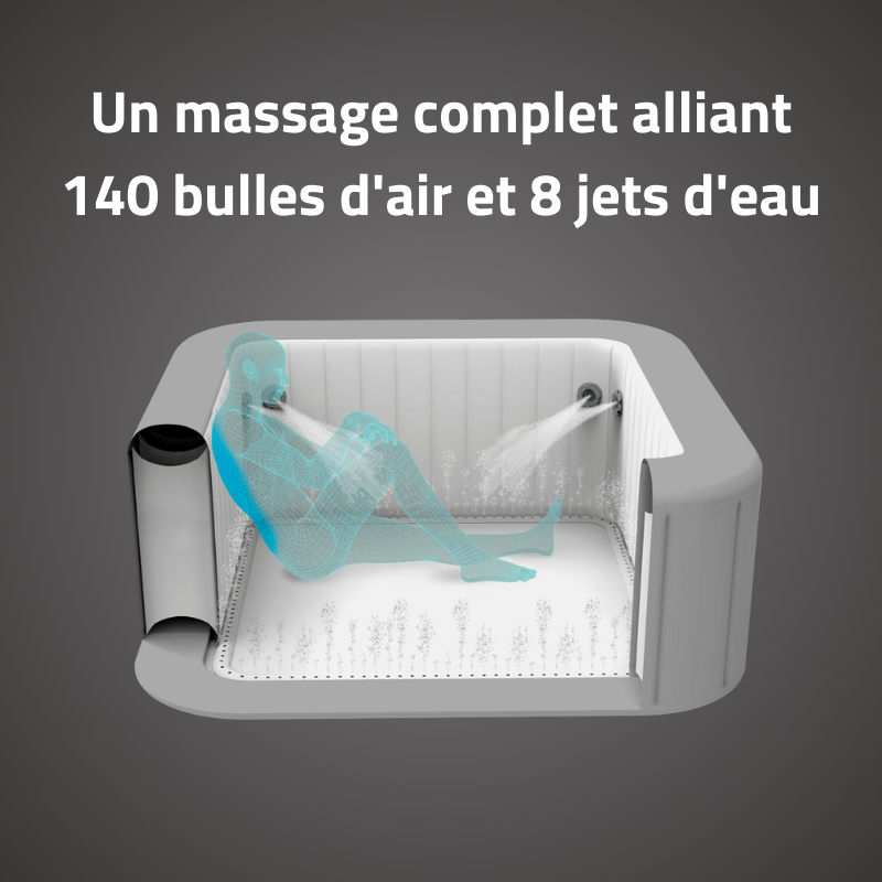 Spa gonflable carré Lay-Z-Spa Hawaii Hydrojet Pro 4-6 personnes