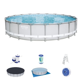 Piscine tubulaire ronde 610 x 122 cm Power Steel