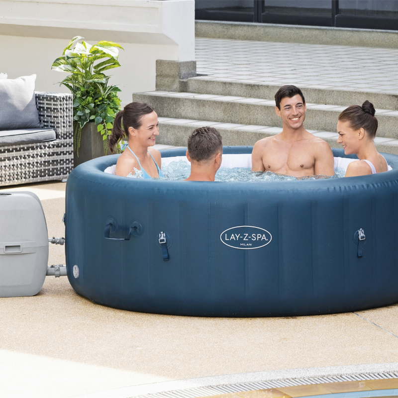 Spa gonflable rond Lay-Z-Spa Milan Airjet Plus 4-6 personnes