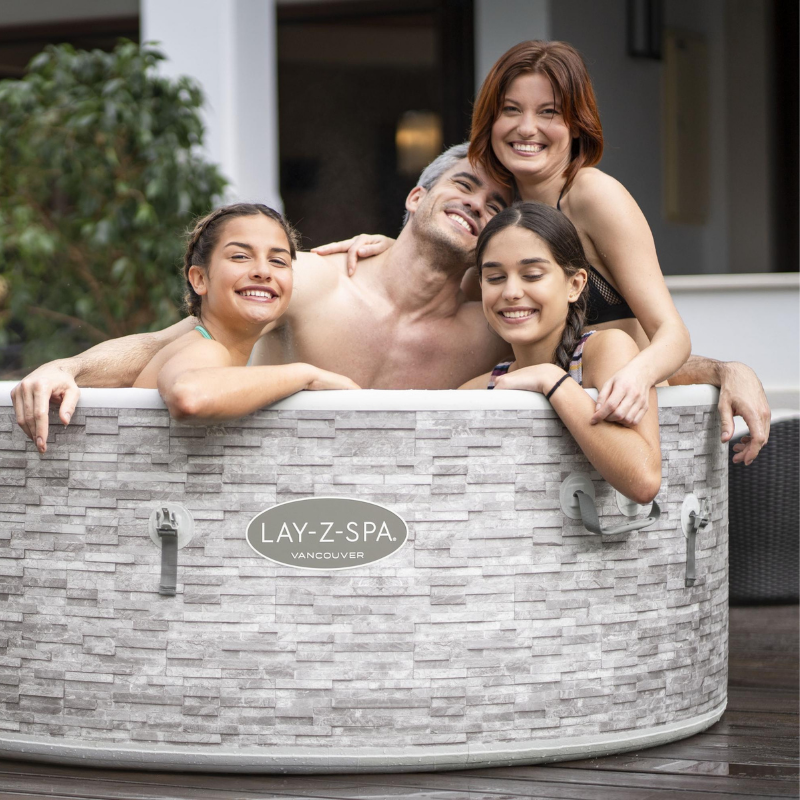 Spa gonflable rond Lay-Z-Spa Vancouver AirJet Plus 3-5 personnes WIFI Bestway Spa gonflable rond Lay-Z-Spa Vancouver AirJet Plus 3-5 personnes WIFI Bestway