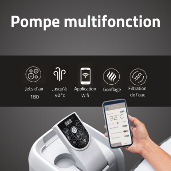 Spa gonflable rond Lay-Z-Spa Helsinki AirJet 5-7 personnes WIFI Bestway