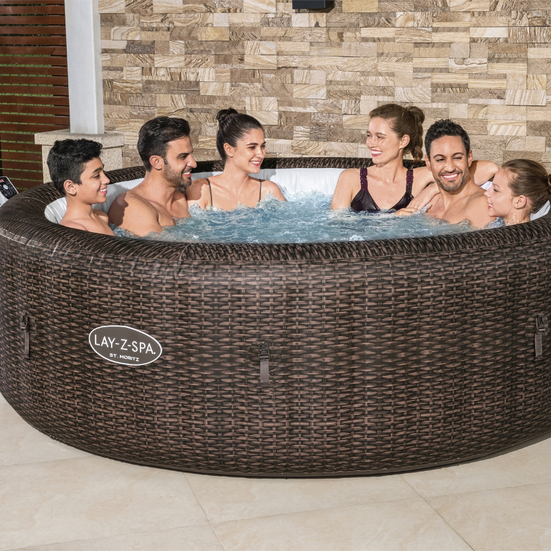 Spa gonflable rond Lay-Z-Spa St Moritz Airjet 5-7 places Spa gonflable rond Lay-Z-Spa St Moritz Airjet 5-7 places