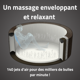 Spa gonflable rond Lay-Z-Spa St Moritz Airjet 5-7 places Spa gonflable rond Lay-Z-Spa St Moritz Airjet 5-7 places