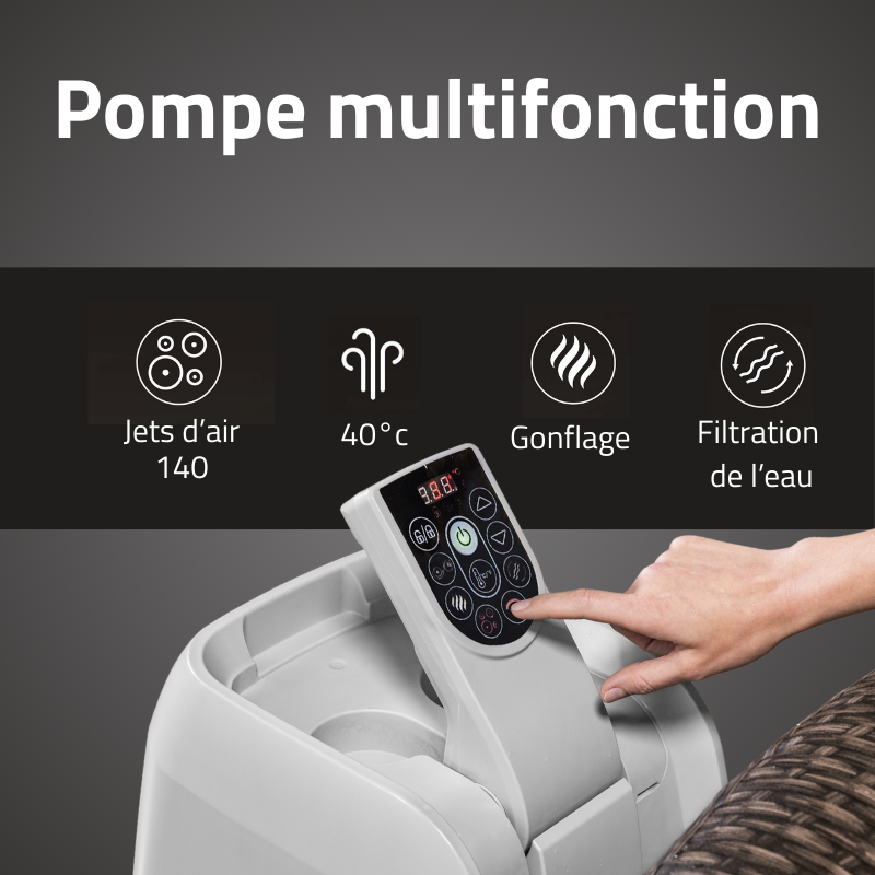 Spa gonflable rond Lay-Z-Spa St Moritz Airjet 5-7 places Spa gonflable rond Lay-Z-Spa St Moritz Airjet 5-7 places