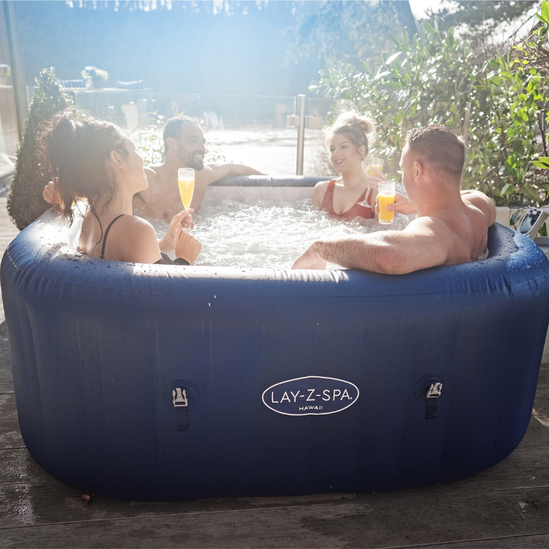 Spa gonflable carré 4-6 places Lay-Z-Spa Hawai Airjet