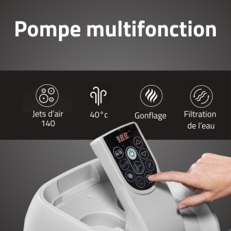 Spa gonflable carré 4-6 places Lay-Z-Spa Hawai Airjet