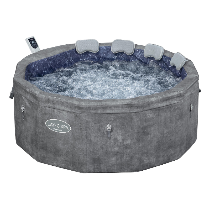 Spa semi-rigide rond Lay‑Z‑Spa Carrara Smart AirJet 4‑6 personnes
