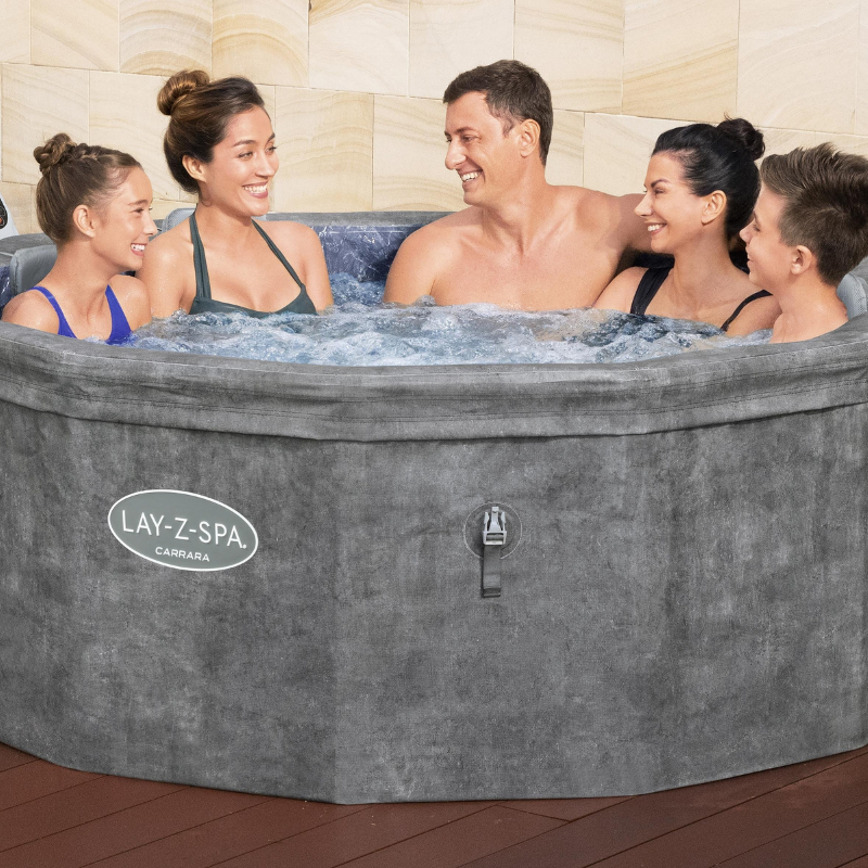 Spa semi-rigide rond Lay-Z-Spa Carrara Smart AirJet 4-6 personnes WIFI Bestway