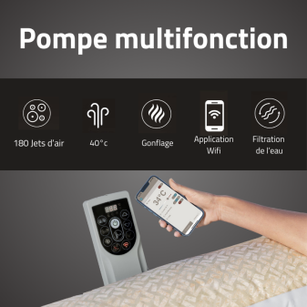 Spa gonflable carré 5 - 7 places Rome Smart AirJet EnergySense Spa gonflable carré 5 - 7 places Rome Smart AirJet EnergySense